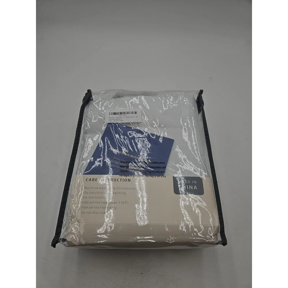 INOVADAY 100% Blackout Curtain 50w X96l  Pinch Pleated Linen Blackout  White